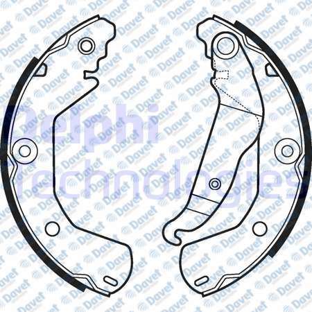 DELPHI LS2112 Arka Fren Balatasi  Kampana  Kalos - Aveo T200 - T250
